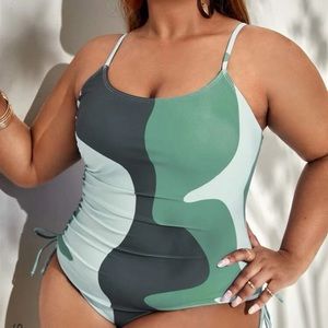 Green swimsuit